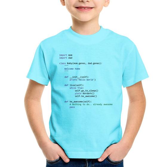 Imagem de Camiseta Infantil Baby Python Code - Foca na Moda