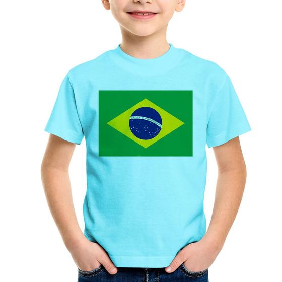 Imagem de Camiseta Infantil Bandeira Brasil - Foca na Moda