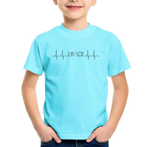 Imagem de Camiseta Infantil Batimentos Peace - Foca na Moda