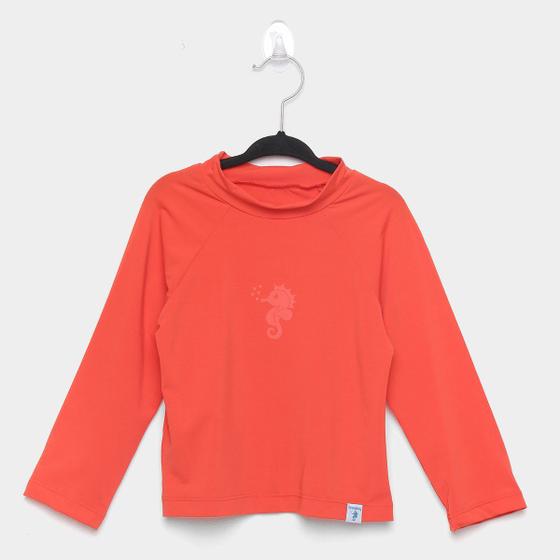 Camiseta Infantil Bebê Ecoeplay Manga Longa Proteção UV Feminina Menor preço em Camiseta Infantil Bebê Ecoeplay Manga Longa Proteção UV Feminina