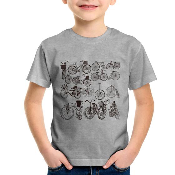 Imagem de Camiseta Infantil Bicicletas antigas - Foca na Moda