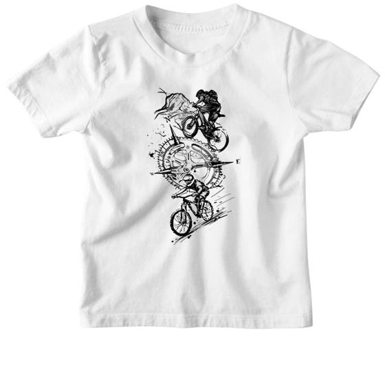Imagem de Camiseta Infantil Bicicros espirito de aventura grafite
