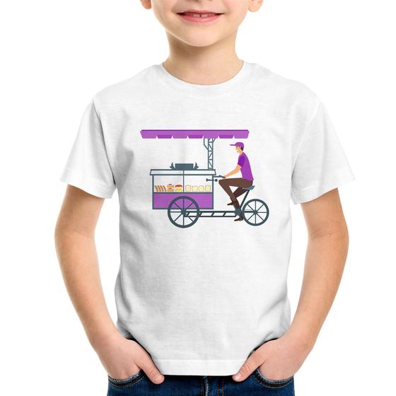 Imagem de Camiseta Infantil Bike Food - Foca na Moda