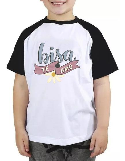 Imagem de Camiseta infantil bisa te amo camisa blusa presente bisavó