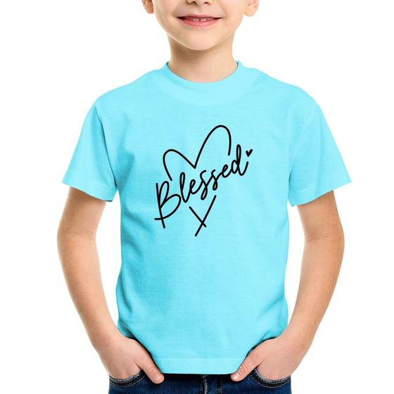 Imagem de Camiseta Infantil Blessed Heart - Foca na Moda