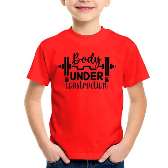 Imagem de Camiseta Infantil Body Under Construction - Foca na Moda