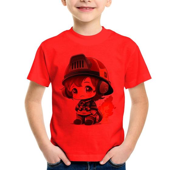 Imagem de Camiseta Infantil Bombeiro Mirim - Foca na Moda