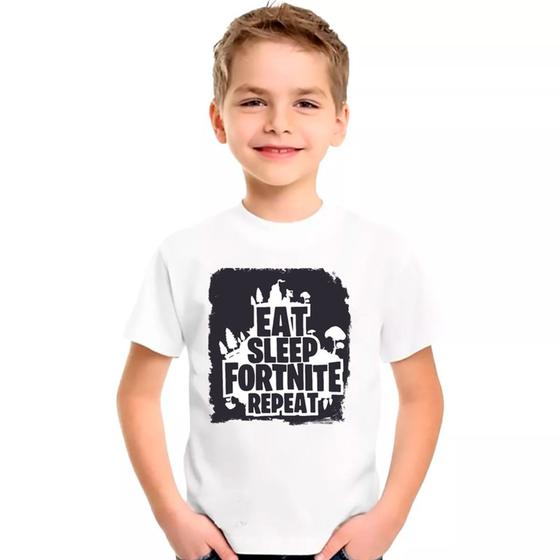 Imagem de Camiseta Infantil Branca Fortnite 04