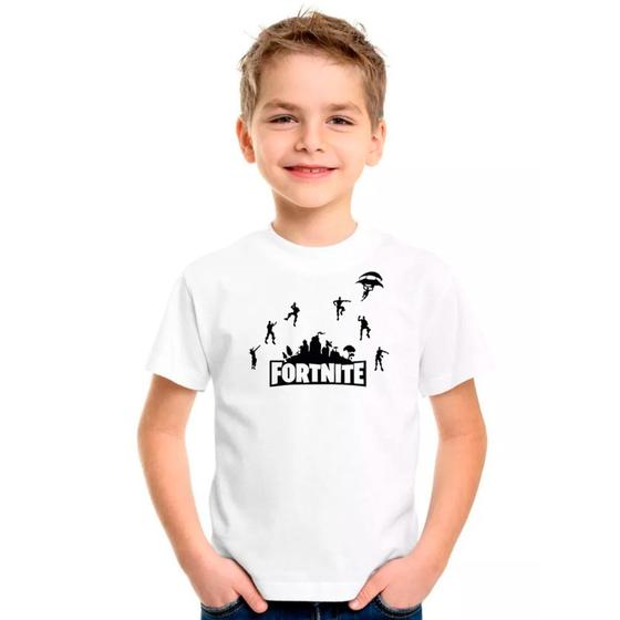 Imagem de Camiseta Infantil Branca Fortnite 08