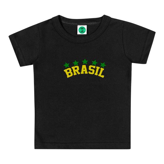 Imagem de Camiseta Infantil Brasil Torcida Criança Dia Das Crianças Personalizado