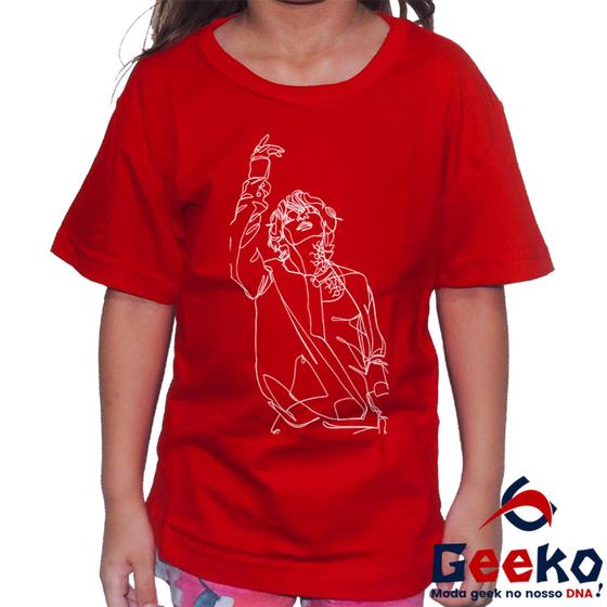 Imagem de Camiseta Infantil BTS 100% Algodão Taehyung V K-Pop Geeko