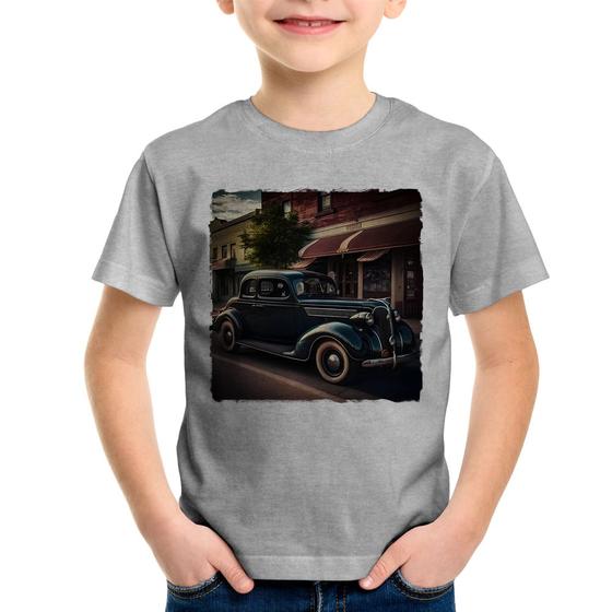 Imagem de Camiseta Infantil Carro vintage na cidade - Foca na Moda