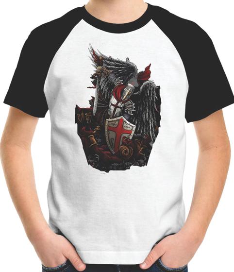 Imagem de Camiseta Infantil Cavaleiro Templario Em Batalha