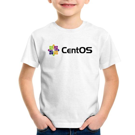 Imagem de Camiseta Infantil CentOS Linux Logo - Foca na Moda