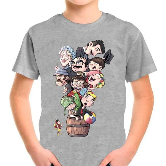 Imagem de Camiseta Infantil Cinza Desenho Chaves 02