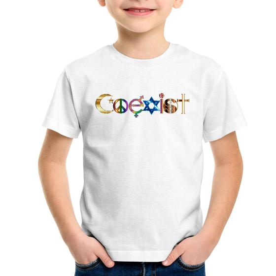 Imagem de Camiseta Infantil Coexistência Pacífica - Foca na Moda