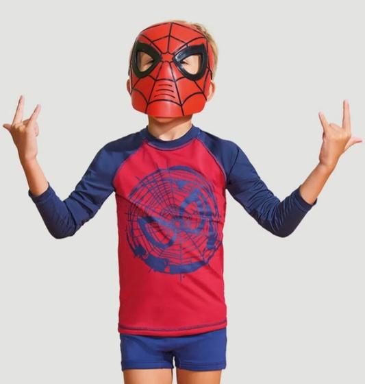 Imagem de Camiseta Infantil Com Proteção Uv Homem Aranha - Uv Line