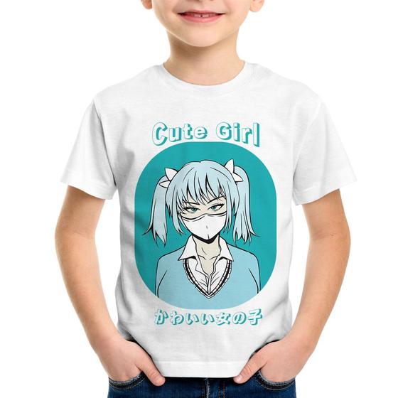 Imagem de Camiseta Infantil Cute Girl - Foca na Moda