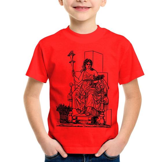 Imagem de Camiseta Infantil Deusa Ceres - Foca na Moda