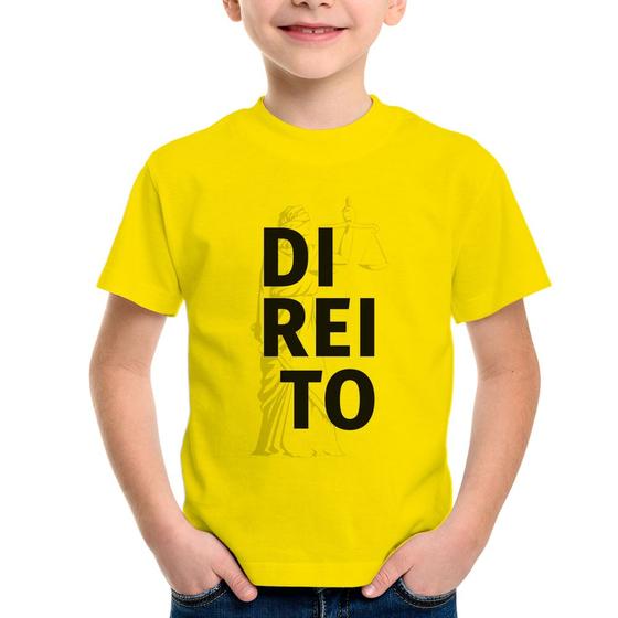 Imagem de Camiseta Infantil Direito Estudante - Foca na Moda