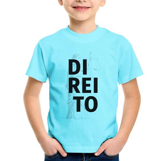 Imagem de Camiseta Infantil Direito Estudante - Foca na Moda