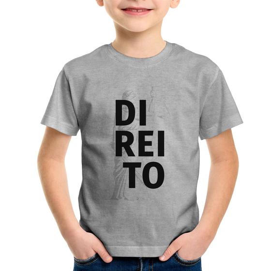 Imagem de Camiseta Infantil Direito Estudante - Foca na Moda