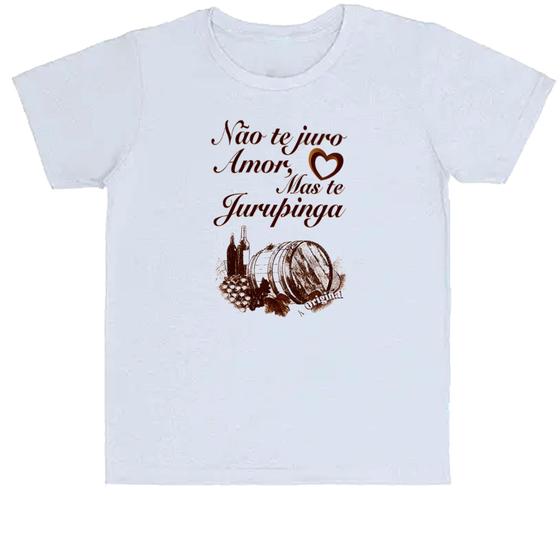 Imagem de Camiseta Infantil Divertida Não te juro amor jurupinga barril