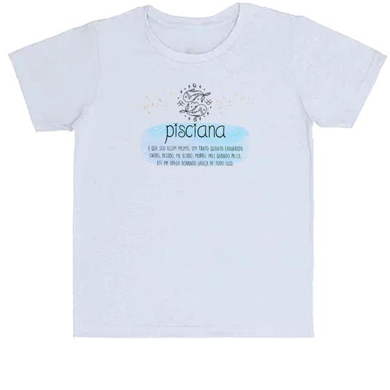 Imagem de Camiseta Infantil Divertida Signo sincero Peixes