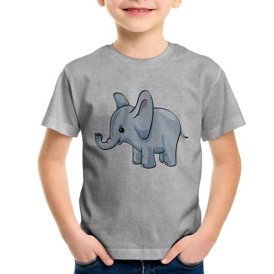 Imagem de Camiseta Infantil Elefante Bebê - Foca na Moda