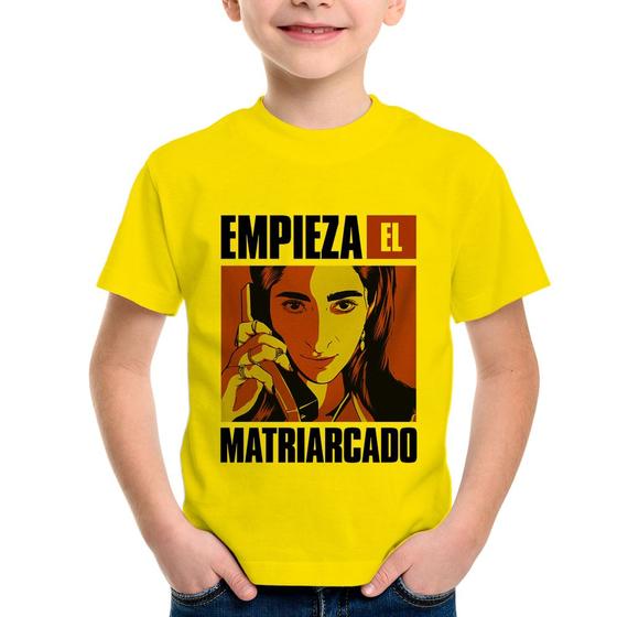 Imagem de Camiseta Infantil Empieza el matriarcado - Foca na Moda