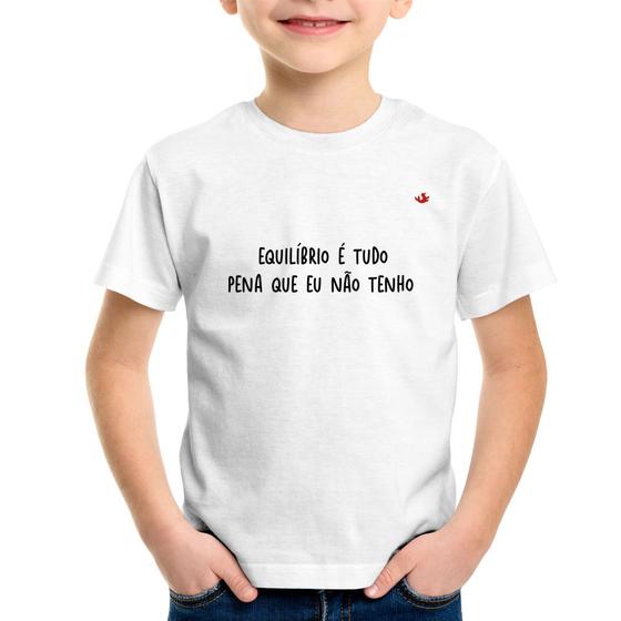 Imagem de Camiseta Infantil Equilíbrio é tudo - Foca na Moda