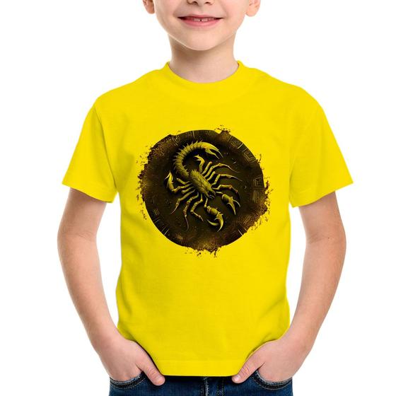 Imagem de Camiseta Infantil Escorpião Sígno - Foca na Moda