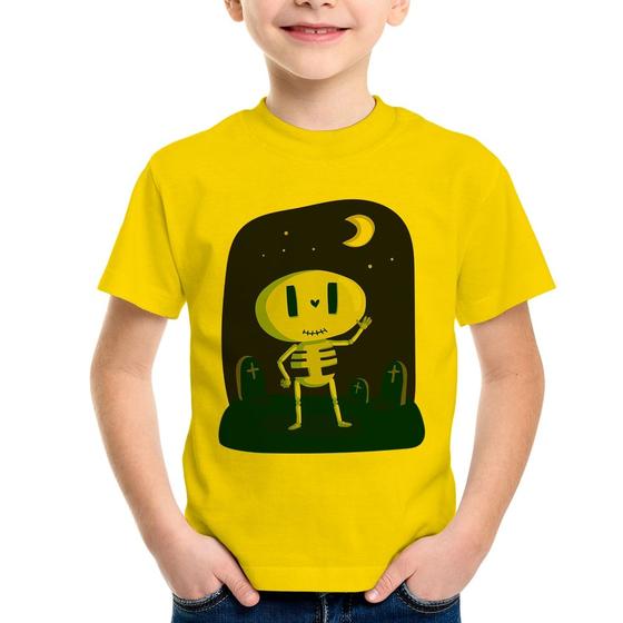 Imagem de Camiseta Infantil Esqueleto - Foca na Moda