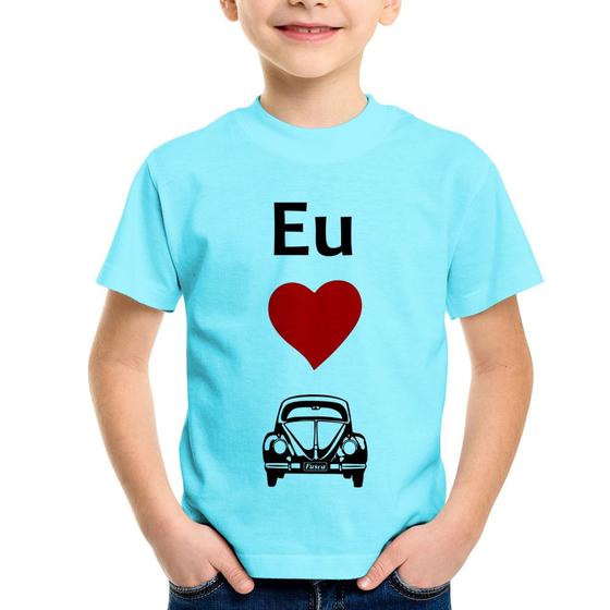 Imagem de Camiseta Infantil Eu amo fusca - Foca na Moda