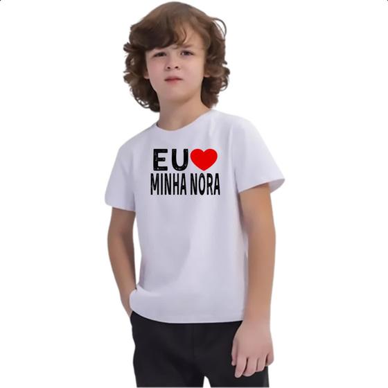 Imagem de Camiseta Infantil Eu love minha nora