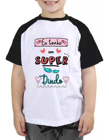 Imagem de Camiseta infantil eu tenho um super dindo menina presente