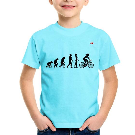 Imagem de Camiseta Infantil Evolução da Ciclista - Foca na Moda