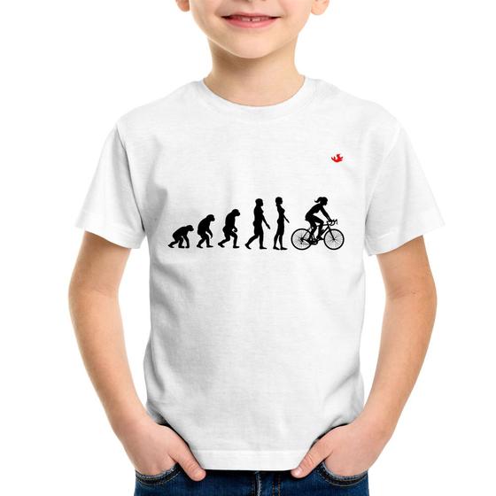Imagem de Camiseta Infantil Evolução da Ciclista - Foca na Moda