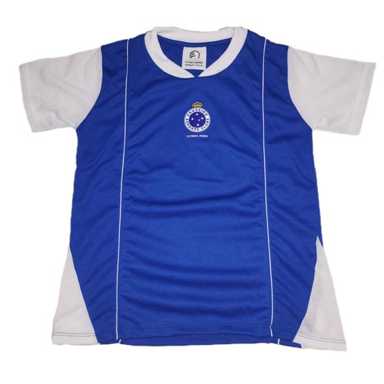 Imagem de Camiseta Infantil Futebol Mania - Gola Branca REF: 251H - 100% Poliéster - CRUZEIRO