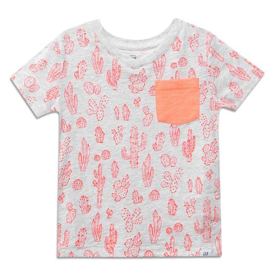 Imagem de Camiseta Infantil GAP Básica Cactos