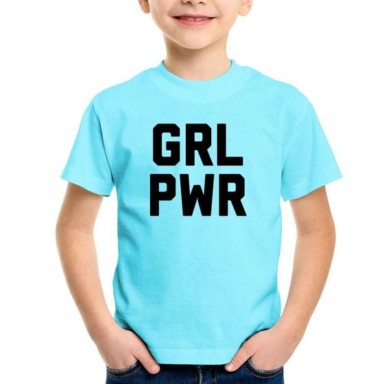 Imagem de Camiseta Infantil Grl Pwr - Girl Power - Foca na Moda