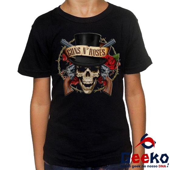 Imagem de Camiseta Infantil Guns N Roses 100% Geeko Rock