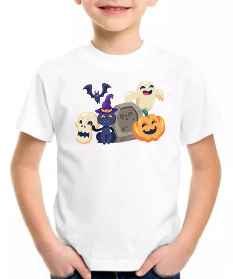 Imagem de Camiseta infantil halloween fantasminha presente blusa