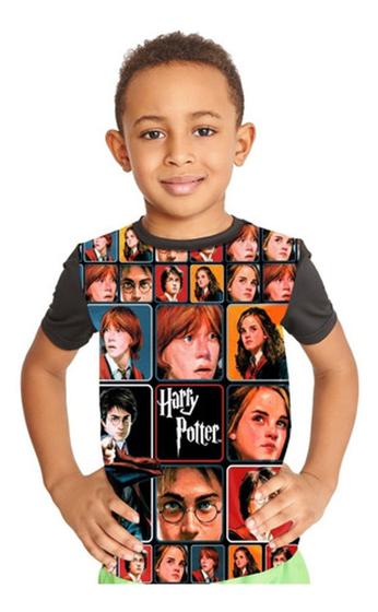 Imagem de Camiseta Infantil Harry Potter Personagem Full Print Ref:391