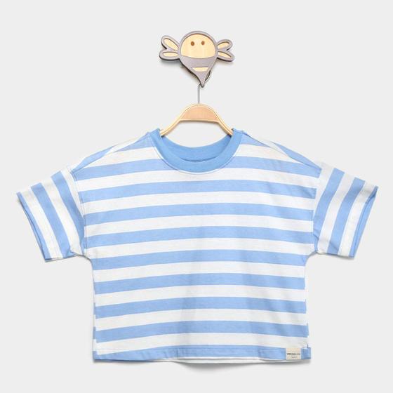 Imagem de Camiseta Infantil Hering Kids Listrada Menina