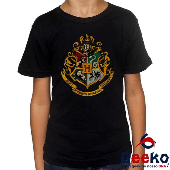Imagem de Camiseta Infantil Hogwarts 100% Algodão Harry Potter Geeko 06