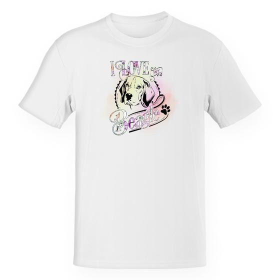 Imagem de Camiseta Infantil I love my Beagle