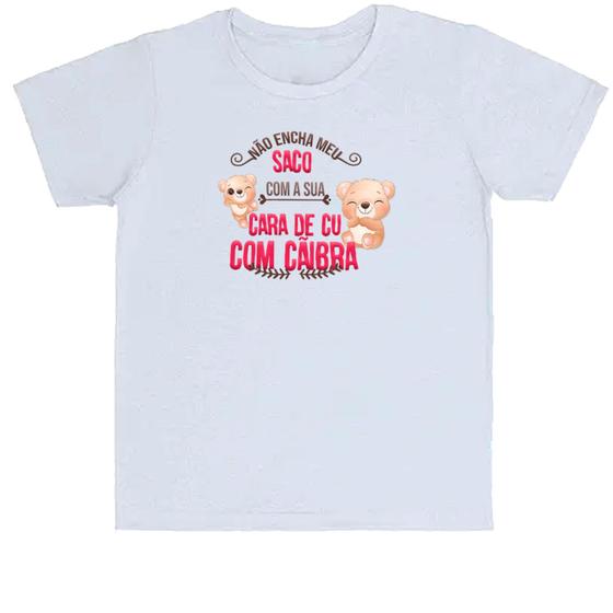 Imagem de Camiseta Infantil Irônico não encha meu