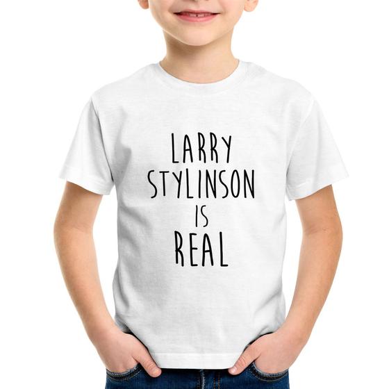 Imagem de Camiseta Infantil Larry Stylinson is real - Foca na Moda