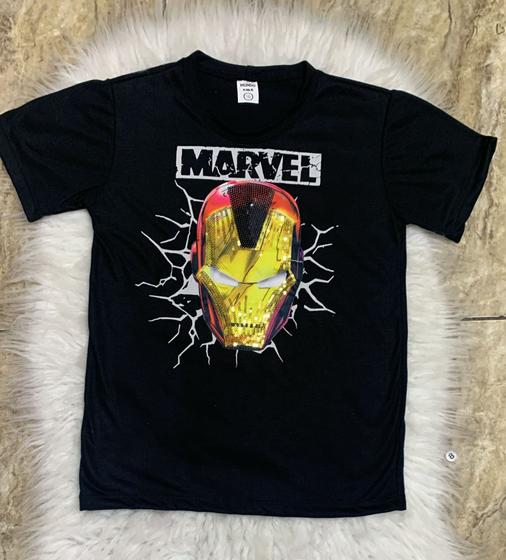 Imagem de Camiseta Infantil Led Homem de Ferro Manga Curta Marvel